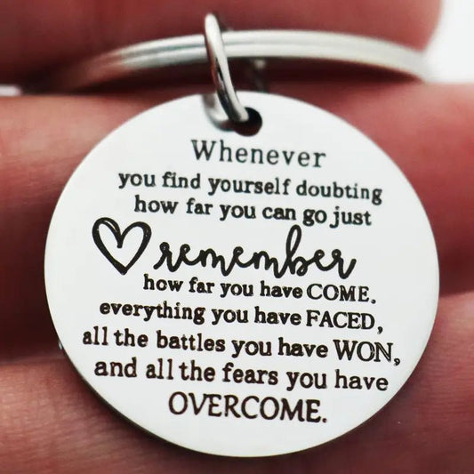 Remember - Keychain - 7 Semicolon Couture