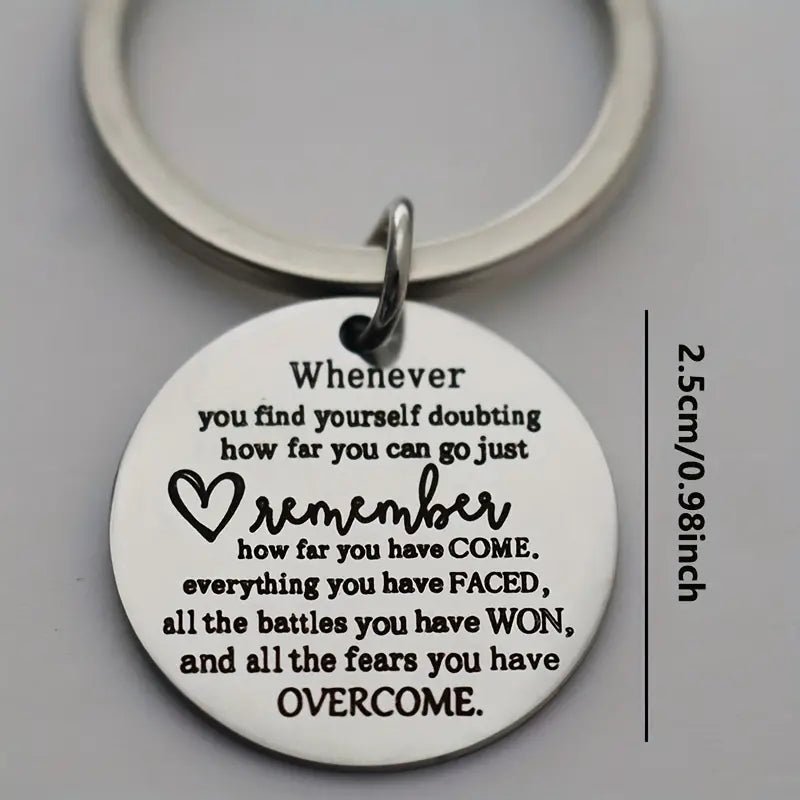 Remember - Keychain - 7 Semicolon Couture