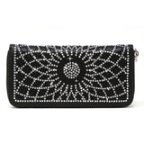 Rhinestone Pattern Accordion Wallet - 7 Semicolon Couture