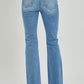 RISEN Full Size High Rise Button Fly Bootcut Jeans - 7 Semicolon Couture