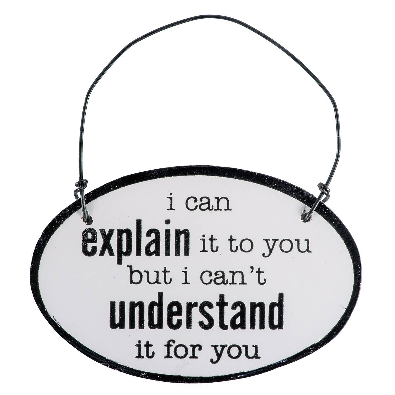 Say It with Sass Mini Oval Wall Hangings - 7 Semicolon Couture