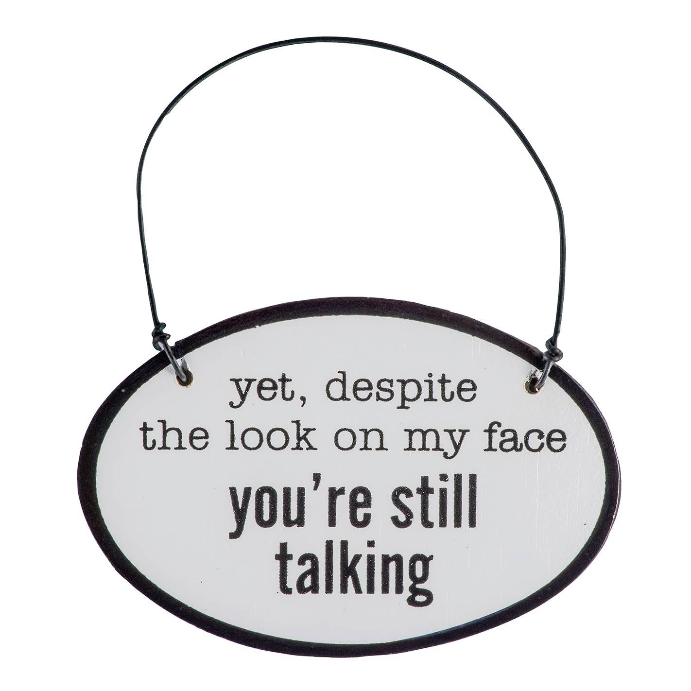 Say It with Sass Mini Oval Wall Hangings - 7 Semicolon Couture