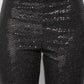 Sequined Fit & Flare Midrise Pants - 7 Semicolon Couture