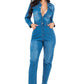 SEXY DENIM JUMPSUIT - 7 Semicolon Couture