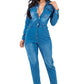 SEXY DENIM JUMPSUIT - 7 Semicolon Couture