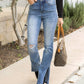 Split Flare Denim - 7 Semicolon Couture