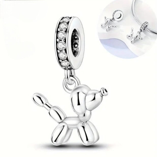 Sterling Silver Balloon Dog - 7 Semicolon Couture