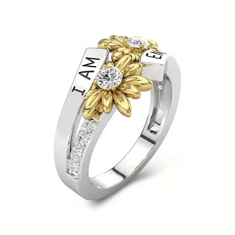 Sunlit Bloom Ring - 7 Semicolon Couture