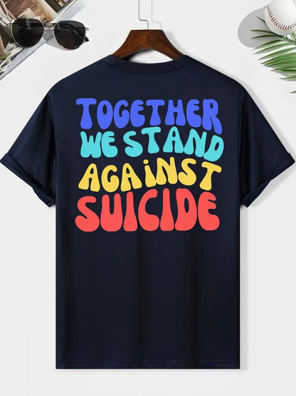 TOGETHER We Stand - Men's T-Shirt - 7 Semicolon Couture