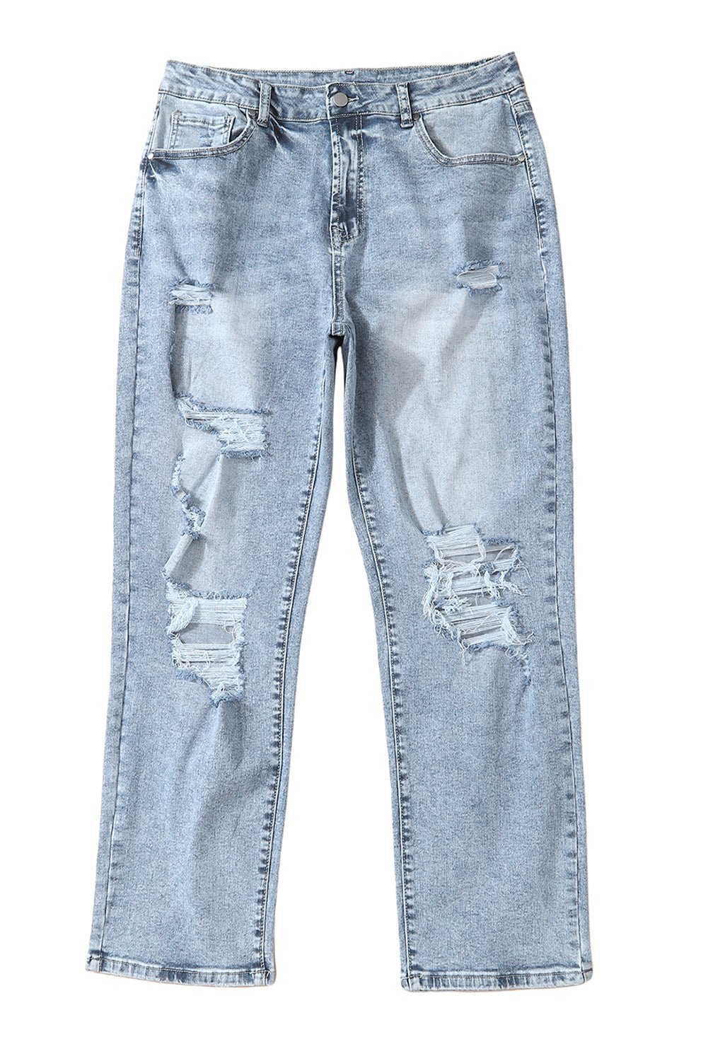 Urban Edge Distressed Jeans - 7 Semicolon Couture