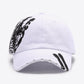 VIBRA Graphic Distressed Adjustable Baseball Cap - 7 Semicolon Couture