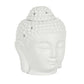 White Buddha Head Oil Burner and Wax Warmer - 7 Semicolon Couture