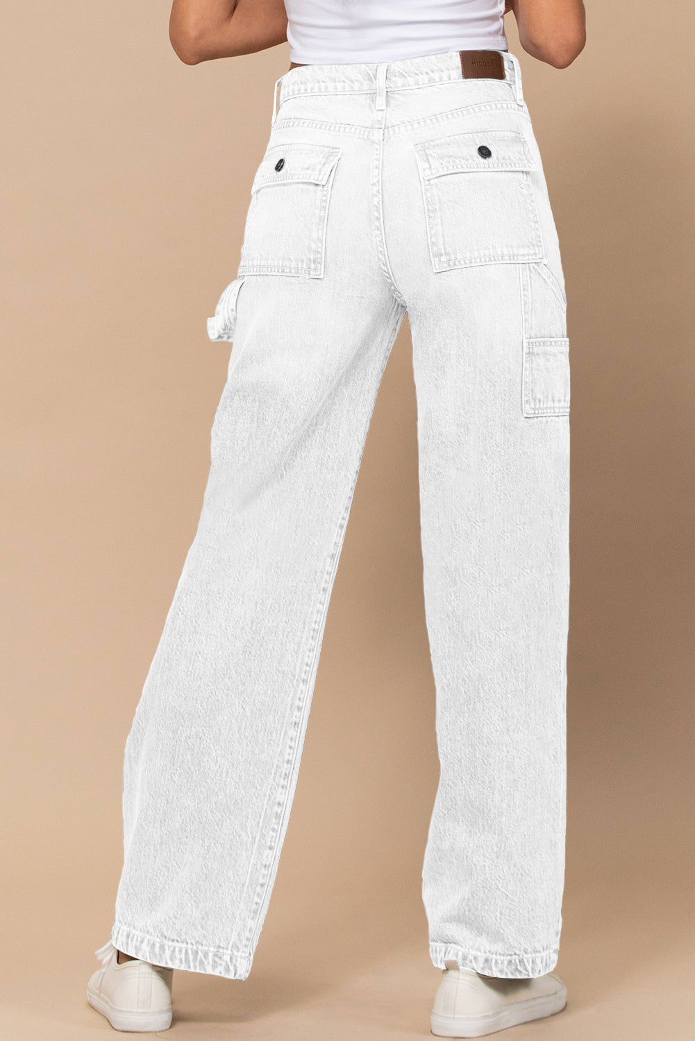 White High Waist Pants - 7 Semicolon Couture