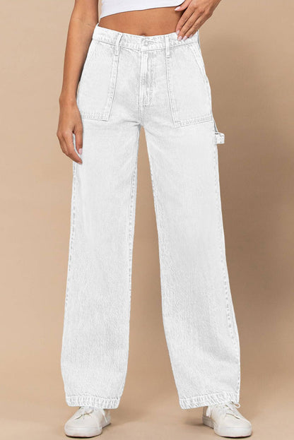 White High Waist Pants - 7 Semicolon Couture