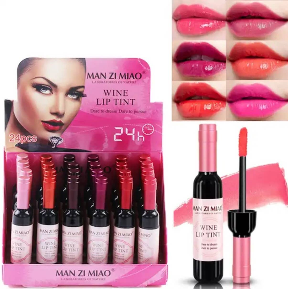 Wine Bottle shape Lip Tint - 7 Semicolon Couture