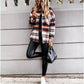 WOOLEN SHIRT LONG - SLEEVED PLAID COAT - 7 Semicolon Couture