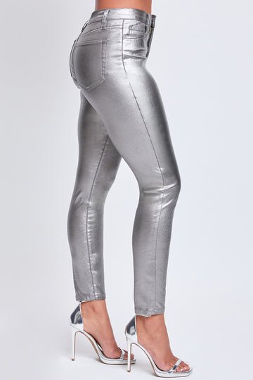 YMI - Metallic Skinny Pants - 7 Semicolon Couture