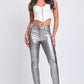 YMI - Metallic Skinny Pants - 7 Semicolon Couture