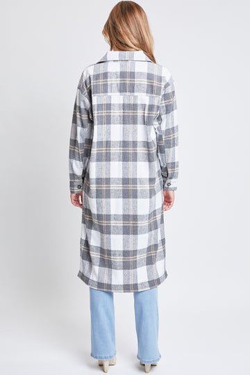 YMI - Plaid Shacket Duster - 7 Semicolon Couture